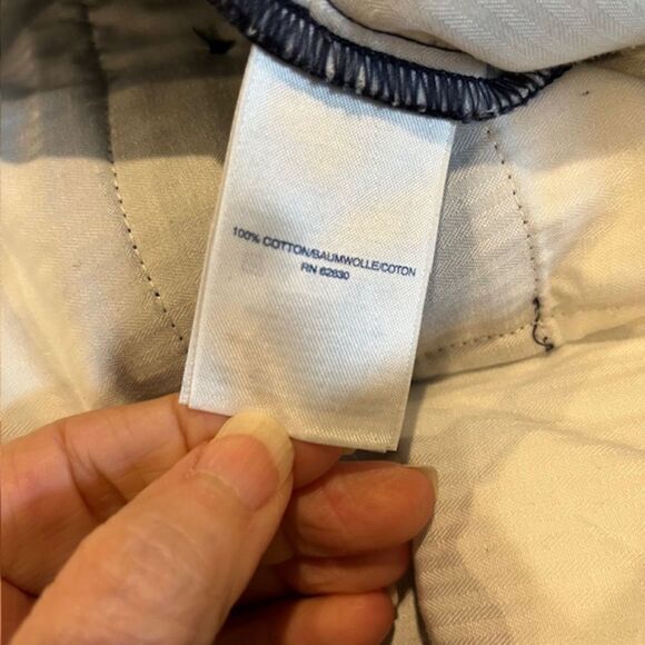 Lands' End Tailored Fit Men's Chino Pants Navy Size 42 - Picture 8 of 10